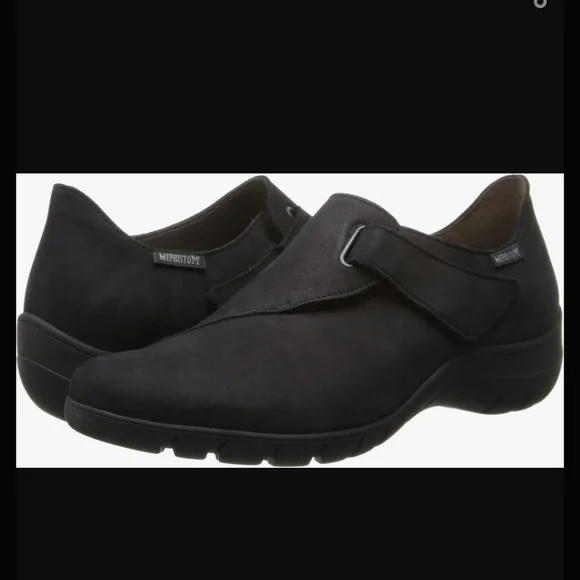 Mephisto Black Luce Flats Size 10 - Picture 1 of 16